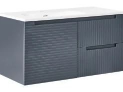 Mobile lavabo a parete con lavabo VALA Grigio grafite