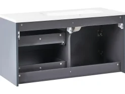 Mobile lavabo a parete con lavabo VALA Grigio grafite