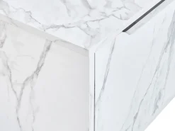 Mobile lavabo a parete PETROLINA 60 cm Marmo bianco