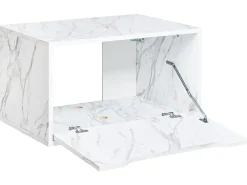 Mobile lavabo a parete PETROLINA 60 cm Marmo bianco