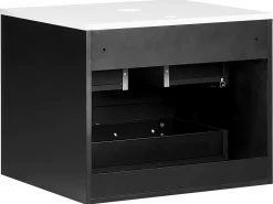 Mobile lavabo a parete QUINTELA 60 cm Nero