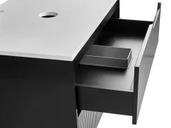 Mobile lavabo a parete QUINTELA 80 cm Nero