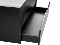 Mobile lavabo a parete QUINTELA 80 cm Nero