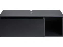 Mobile lavabo a parete RUPANCO 80 cm Nero