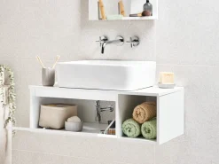 Mobile lavabo a parete RUPANCO 80 cm Bianco