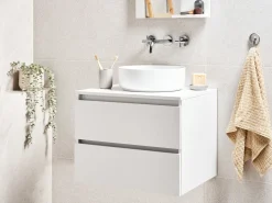 Mobile lavabo a parete SERRA 60 cm Bianco