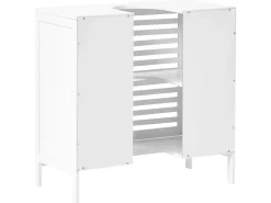 Mobile lavabo MISSOULA Bambù 60 cm Bianco