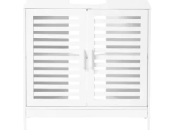 Mobile lavabo MISSOULA Bambù 60 cm Bianco