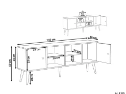 Mobile TV CHANDLER Legno Marrone chiaro