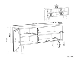 Mobile TV WESTFIELD Legno Marrone chiaro