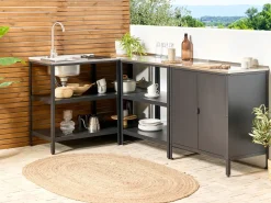 Mobile da cucina per esterni VILAMA Metallo Nero