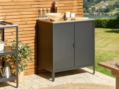 Mobile da cucina per esterni VILAMA Metallo Nero