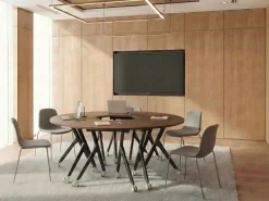 Modulo scrivania angolare pieghevole BENDI Marrone scuro 90 cm 64 cm