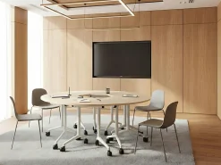 Modulo scrivania angolare pieghevole CAVI Marrone chiaro 90 cm 64 cm