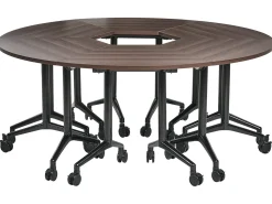 Modulo scrivania angolare pieghevole CAVI Marrone scuro 90 cm 64 cm
