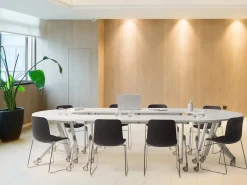 Modulo scrivania angolare pieghevole BENDI Bianco 90 cm 64 cm
