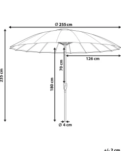 Ombrellone da esterno 255 cm BAIA Beige chiaro
