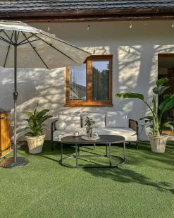 Ombrellone da esterno 285 cm BIBIONE Beige chiaro