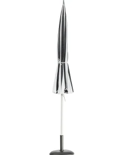 Ombrellone da esterno 245 cm MINOA Nero/Bianco