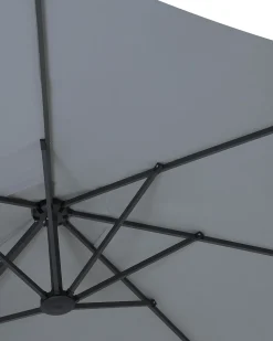 Ombrellone da giardino 460 cm SIBILLA Grigio
