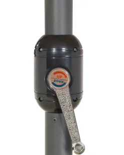 Ombrellone da giardino 460 cm SIBILLA Grigio
