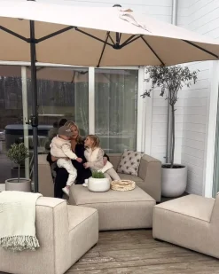 Ombrellone da giardino 460 cm SIBILLA Beige