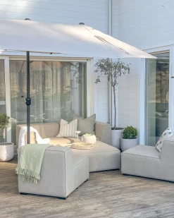 Ombrellone da giardino 460 cm SIBILLA Beige