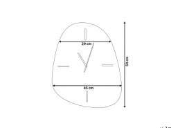 Orologio da parete ALMANSA 45 cm Argento