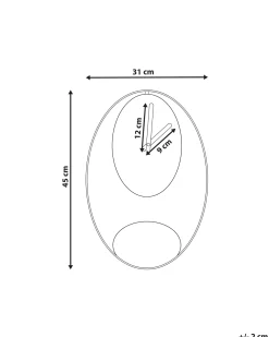 Orologio da parete MANIGOD 32 cm Metallo Nero