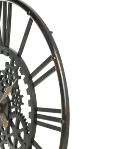 Orologio da parete PETRER 60 cm Metallo Nero