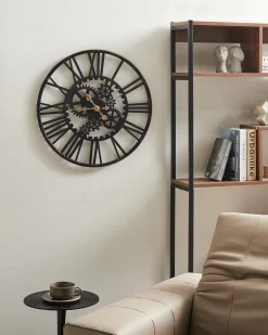 Orologio da parete PETRER 60 cm Metallo Nero