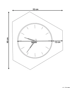 Orologio da parete SAILON 52 cm Bianco
