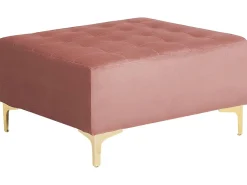 Ottomana ABERDEEN Velluto Rosa