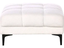 Ottomana ALNES Bouclé Bianco