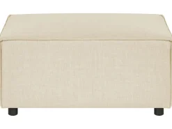 Ottomana APRICA Lino sintetico Beige
