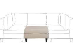 Ottomana FEVIK Tessuto Beige