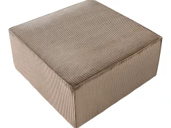 Ottomana LEMVIG Velluto a coste Beige sabbia