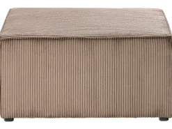 Ottomana LEMVIG Velluto a coste Beige sabbia