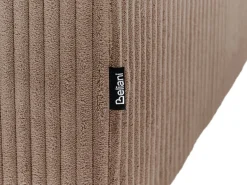 Ottomana LEMVIG Velluto a coste Beige sabbia