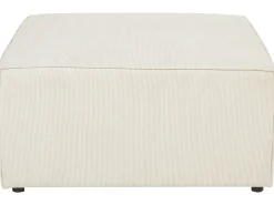 Ottomana LEMVIG Velluto a coste Beige chiaro