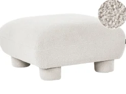 Ottomana MJALBI Bouclé Bianco sporco
