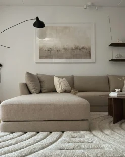 Ottomana SIGTUNA Tessuto Beige