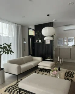 Ottomana VINTERBRO Tessuto Beige chiaro
