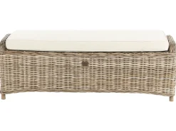 Ottomana da giardino SUSUA 140 cm Rattan Naturale
