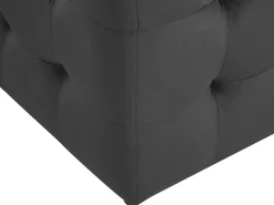 Ottomano contenitore MICHIGAN Velluto Nero