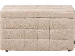 Ottomano contenitore MICHIGAN Bouclé Beige