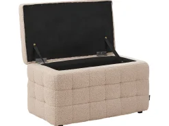 Ottomano contenitore MICHIGAN Bouclé Beige