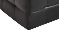 Ottomano contenitore MICHIGAN Pelle sintetica Nero