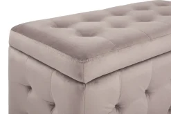 Ottomano contenitore MICHIGAN Velluto Rosa