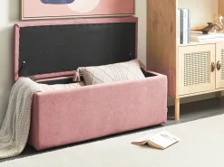 Ottomano contenitore OREM Tessuto Rosa